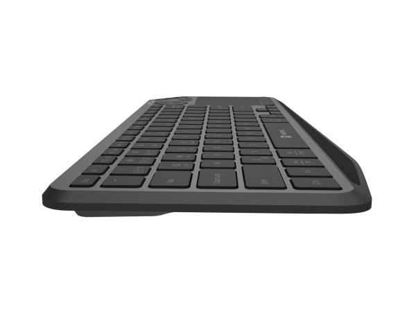 Bezdrôtová klávesnica pre Smart TV Natec TURBOT 2/ USB+BT/ US/ Čierna 