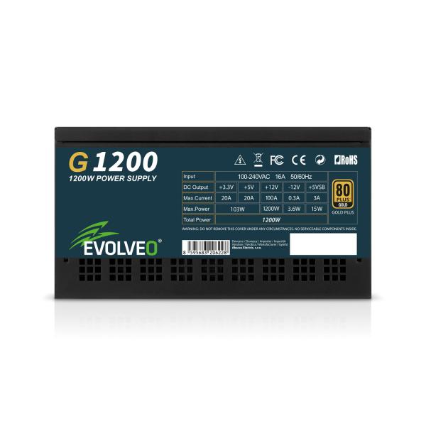 EVOLVEO G1200, 1200W/ ATX 3.1/ 80+ GOLD/ Modular 