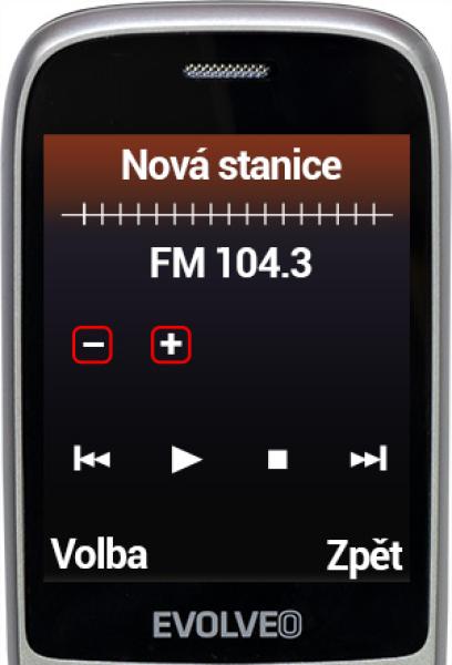 EVOLVEO EasyPhone FS, vyklápací telefón 2.8" pre seniorov s nabíjacím stojanom (čierna farba) 