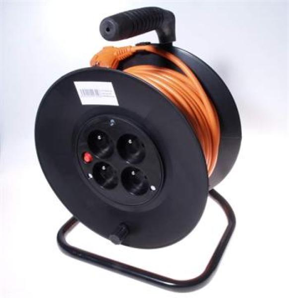 PremiumCord Prodlužovací kabel 230V 25m buben, průřez vodiče 3x1, 5mm2