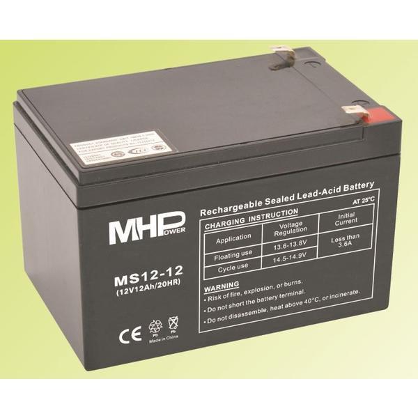 Pb akumulátor MHPower VRLA AGM 12V/ 12Ah (MS12-12)