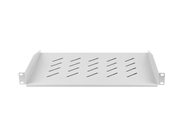 LANBERG 19" PEVNÁ POLICA 1U/ 483X315MM MAX. NOSNOSŤ DO 25 KG ŠEDÁ 