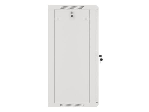 LANBERG 19" RACKOVÁ SKRIŇA PRO MONTÁŽ NA STENU 18U/ 600X450 (FLAT PACK) ŠEDÁ V2 
