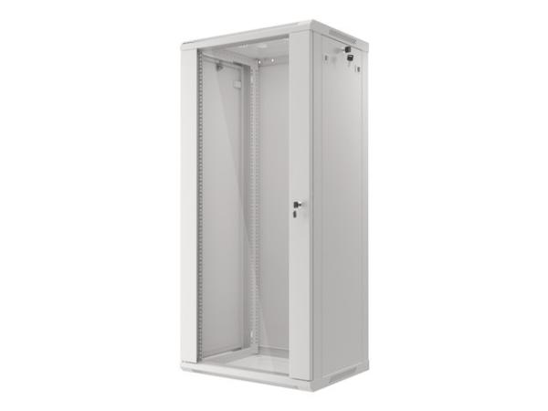 LANBERG RACKOVÁ SKRIŇA 19" NÁSTENNÁ 27U/ 600X450 (FLAT PACK) ŠEDÁ V2 