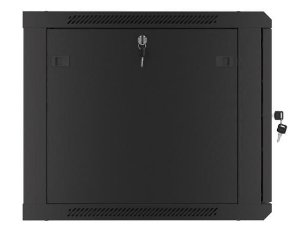 LANBERG RACKOVÁ SKRIŇA 19" PRO MONTÁŽ NA STENU 9U/ 600X600 PRO VLASTNÚ MONTÁŽ S KOVOVÝMI DVERAMI ČIERNA 