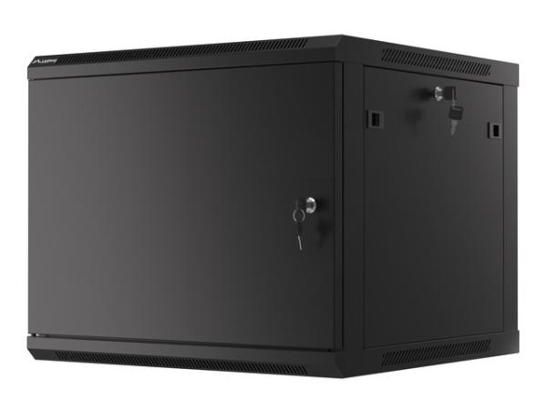 LANBERG RACKOVÁ SKRIŇA 19" PRO MONTÁŽ NA STENU 9U/ 600X600 PRO VLASTNÚ MONTÁŽ S KOVOVÝMI DVERAMI ČIERNA 