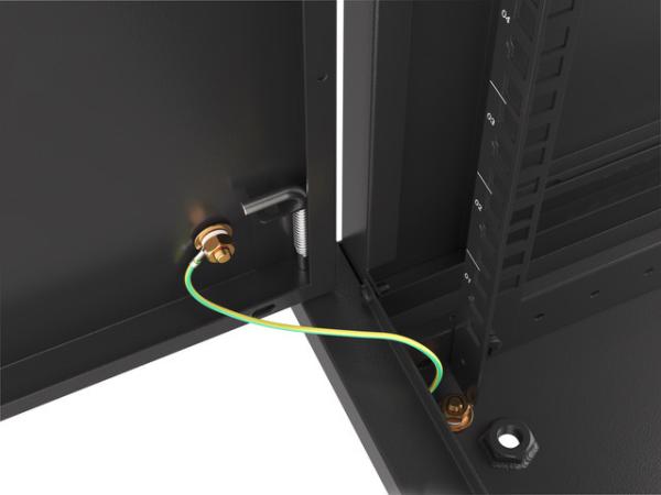 LANBERG RACKOVÁ SKRIŇA 19" NÁSTENNÁ 12U/ 600X600 PRO VLASTNÚ MONTÁŽ S KOVOVÝMI DVERAMI ČIERNA 