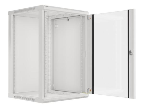 LANBERG 19" RACKOVÁ SKRIŇA PRO MONTÁŽ NA STENU 18U/ 600X600 (FLAT PACK) ŠEDÁ V2 