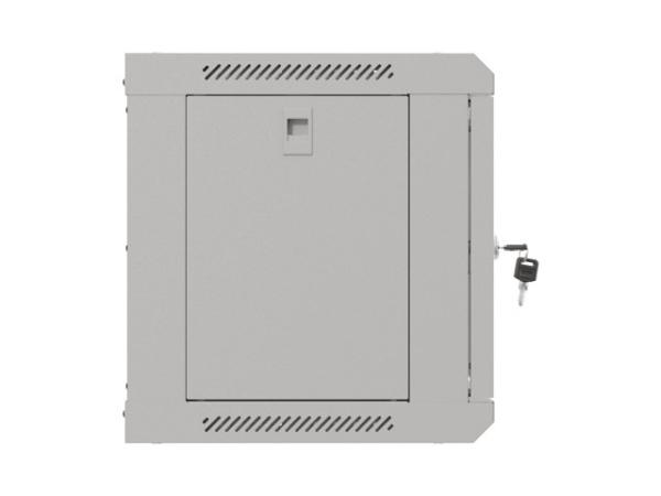 LANBERG 19" RACKOVÁ SKRIŇA PRO MONTÁŽ NA STENU 6U/ 540X350 (FLAT PACK) S PROSKLENÝMI DVERAMI ŠEDÁ 