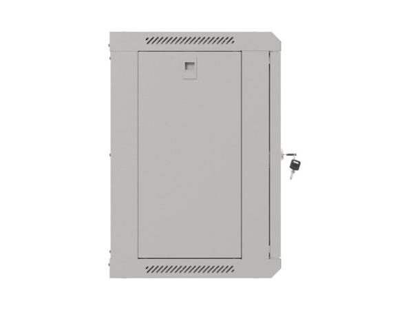 LANBERG 19" RACKOVÁ SKRIŇA PRO MONTÁŽ NA STENU 9U/ 540X350 (FLAT PACK) S PROSKLENÝMI DVERAMI ŠEDÁ 