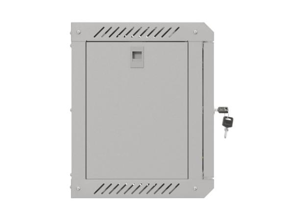 LANBERG RACKOVÁ SKRIŇA 10" NÁSTENNÁ 6U/ 300X300 (FLAT PACK) S PRESKLENÝMI DVERAMI ŠEDÁ 