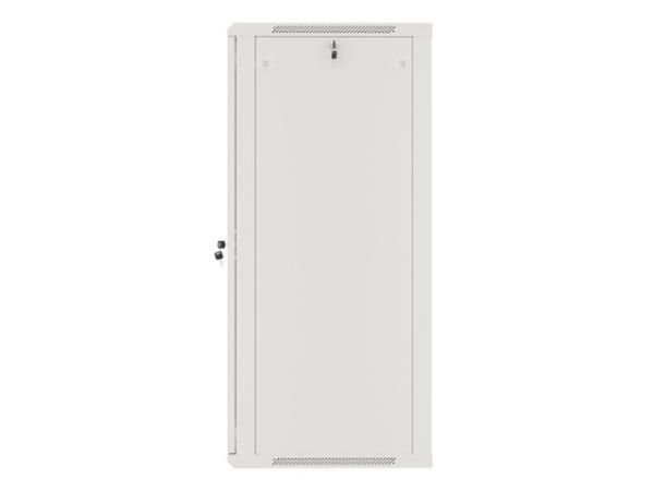 LANBERG RACKOVÁ SKRIŇA 19" NÁSTENNÁ 27U/ 600X600 (FLAT PACK) S PRESKLENÝMI DVERAMI ŠEDÁ V2 