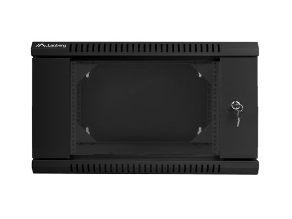 LANBERG RACKOVÁ SKRIŇA 19" DVOJDIELNA NÁSTENNÁ 6U/ 600X600 (FLAT PACK) ČIERNA 