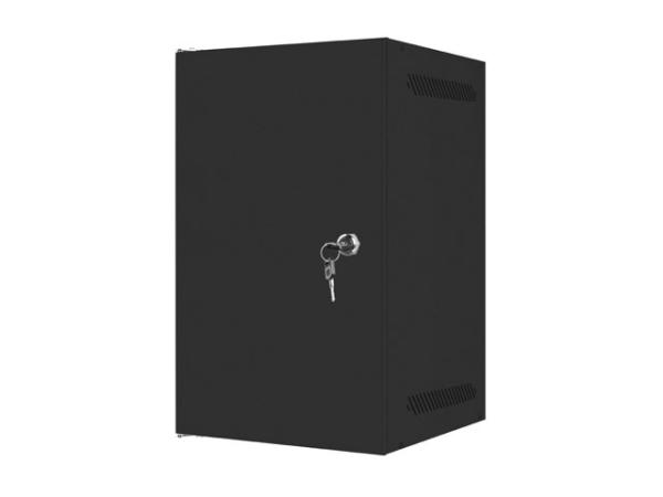 LANBERG RACKOVÁ SKRIŇA 10" PRO MONTÁŽ NA STENU 9U/ 280X310 PRO VLASTNÚ MONTÁŽ S KOVOVÝMI DVERAMI ČIERNA 