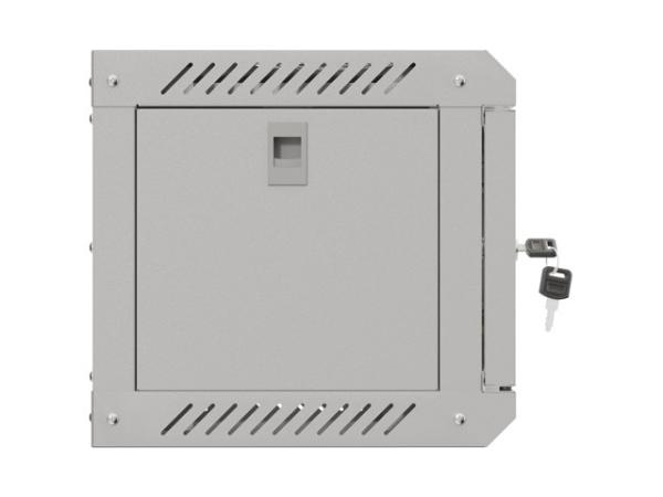 LANBERG RACKOVÁ SKRIŇA 10" NÁSTENNÁ 4U/ 300X300 (FLAT PACK) S PRESKLENÝMI DVERAMI ŠEDÁ 