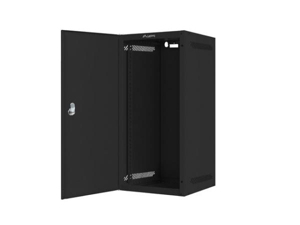 LANBERG RACKOVÁ SKRIŇA 10" NÁSTENNÁ 12U/ 280X310 PRO VLASTNÚ MONTÁŽ S KOVOVÝMI DVERAMI ČIERNA-FLAT PACK 