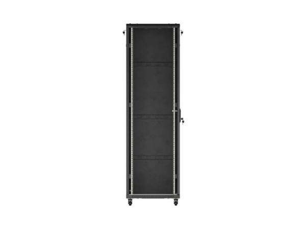 LANBERG INŠTALAČNÝ SKRIŇOVÝ ROZVADEČ 19" 42U 600X1000 ČIERNE SKLENENÉ DVERE (PLOCHÉ BALENIE) 