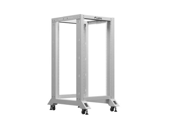 LANBERG OTVORENÝ RACK 19" 22U 600X800 ŠEDÝ 