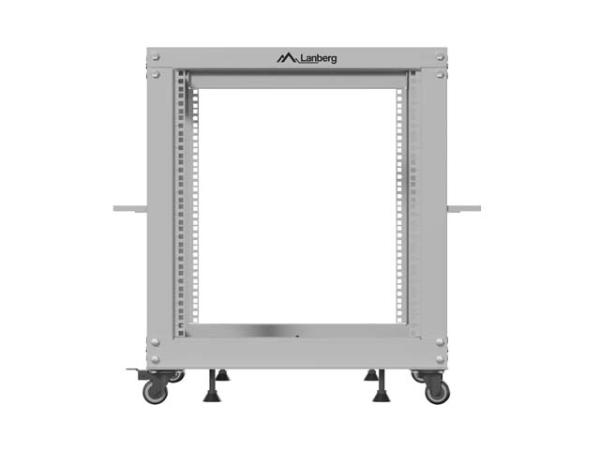 LANBERG OTVORENÝ RACK 19" 12U 600X600-1100 NASTAVITEĽNÝ ŠEDÝ 