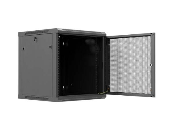 LANBERG NÁSTENNÁ INŠTALAČNÁ SKRIŇA 19" 12U 600X600 ČIERNE PERFOROVANÉ DVERE (PLOCHÉ BALENIE) 