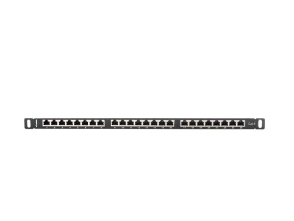 LANBERG PATCH PANEL 24 PORTOV 0, 5U 19" CAT.6 FTP TIENE ČIERNY 