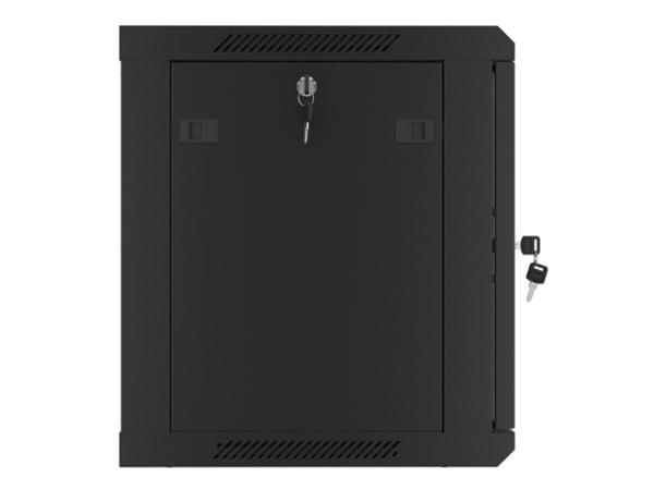 LANBERG 19" RACKOVÁ SKRIŇA PRO MONTÁŽ NA STENU 9U/ 600X450 S PERFOROVANÝMI DVERMI ČIERNA 