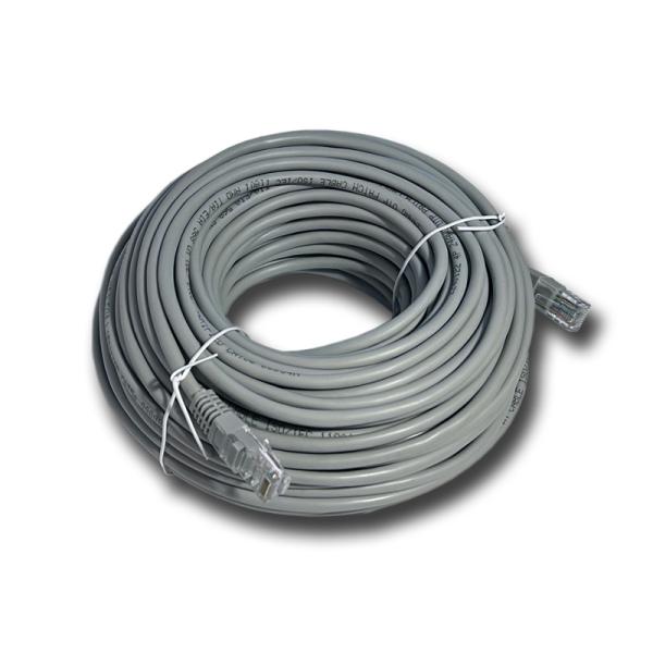 DATACOM Patchkábel 30m, UTP, Cat5e, RJ45, sivý 