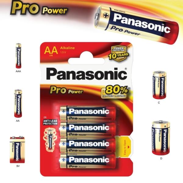 Alkalická batéria AA Panasonic Pro Power LR6 4ks