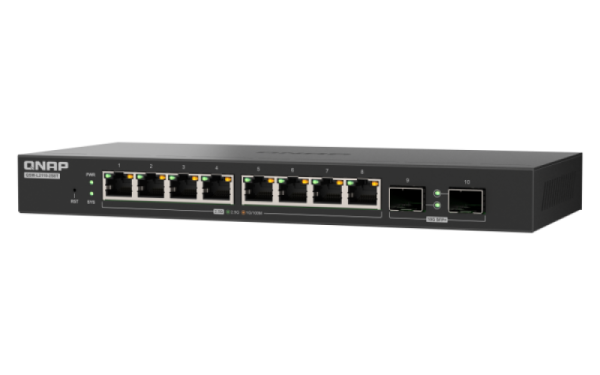 QNAP switch QSW-L2110-10T (8x 2, 5GbE port, 2x 10GbE port, Lite Managed) 