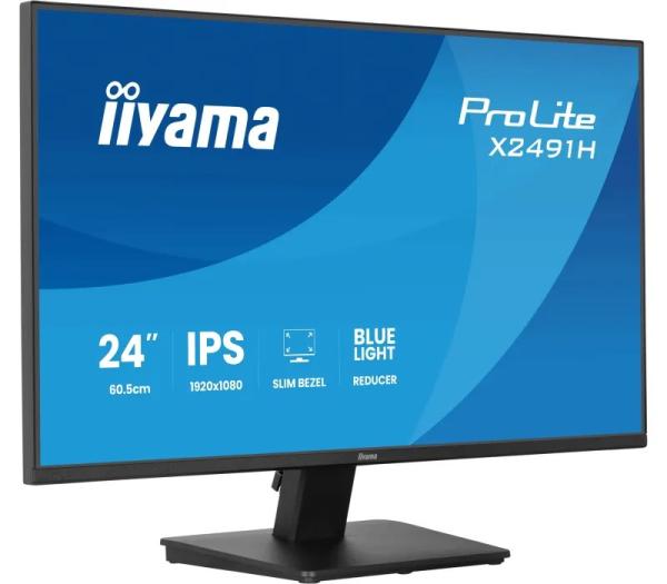 iiyama ProLite/ X2491H-B1/ 23, 8"/ IPS/ FHD/ 120Hz/ 1ms/ Čierna/ 3R 
