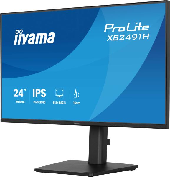 iiyama ProLite/ XB2491H-B1/ 23, 8"/ IPS/ FHD/ 120Hz/ 1ms/ Čierna/ 3R 