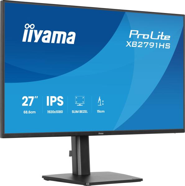 iiyama ProLite/ XB2791HS-B1/ 27"/ IPS/ FHD/ 120Hz/ 1ms/ Čierna/ 3R 
