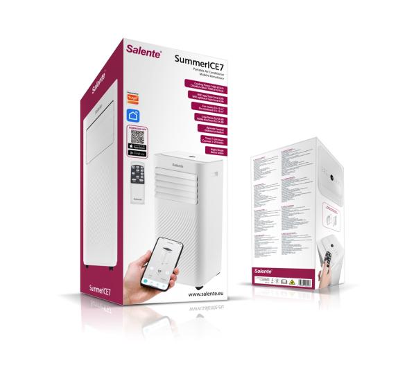 Salente SummerICE7, múdra mobilná klimatizácia, 7000 BTU, WiFi + Bluetooth, diaľk. ovl. 