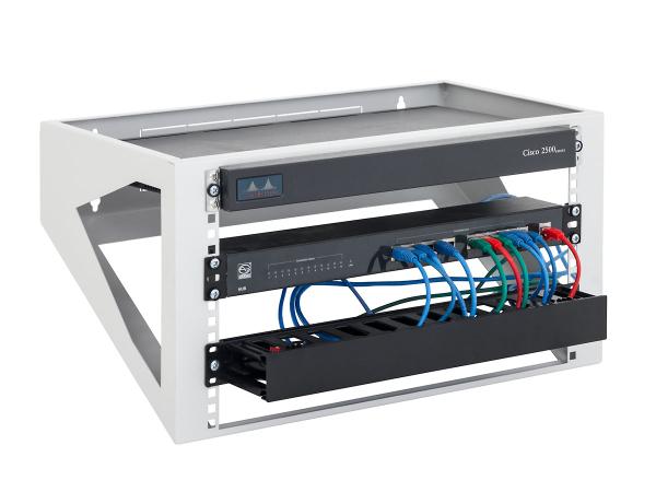 19" nástenný rám 6U/ 300 RAL7035 