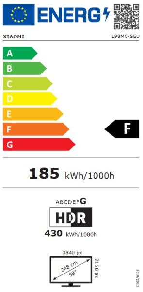 Xiaomi/ TV S Mini LED 98 2026/ 98"/ 4K UHD/ Sivá 