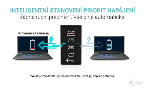 i-tec 140W Intelligent Multiport USB Charger 