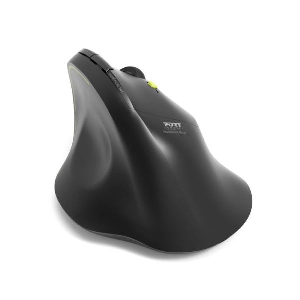 PORT CONNECT ERGO SOFT COLLECTION/ Vertikálna/ Optická/ Pre pravákov/ 1 600 DPI/ USB+BT/ Čierna 
