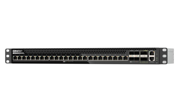 QNAP riadený switch QSW-M7230-2X4F24T (24x 10GbE port, 4x 25Gb port, 2x 100Gb port) 