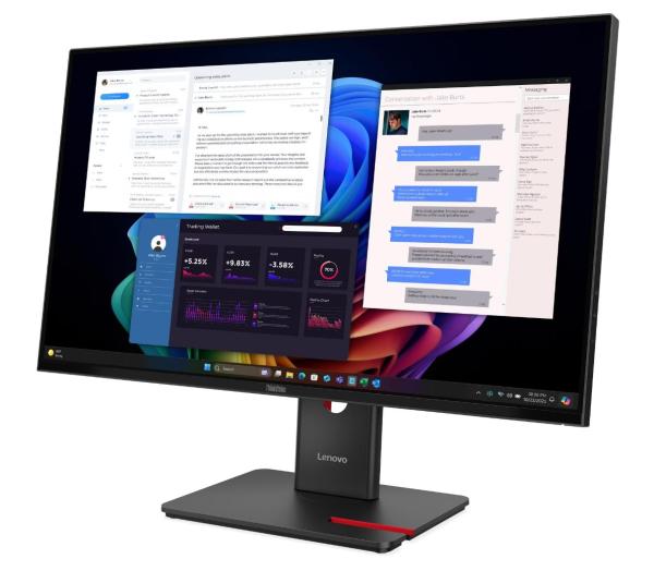 Lenovo ThinkVision/ ThinkVision T27UD-40 Monitor/ 27"/ QLED/ 4K UHD/ 60Hz/ 6ms/ Čierna/ 3R 