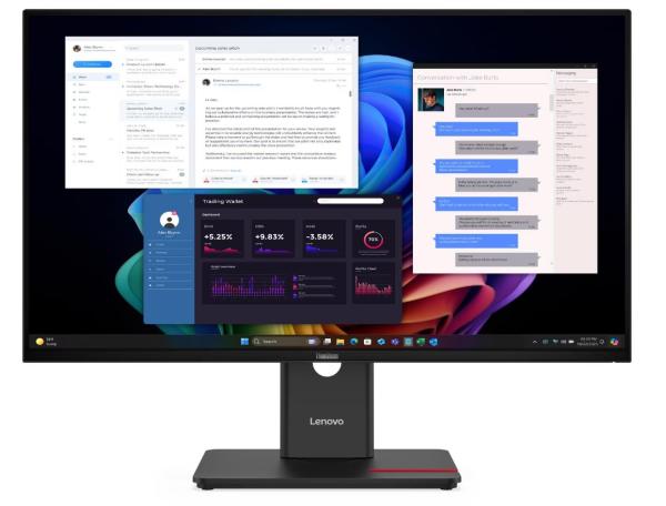 Lenovo ThinkVision/ ThinkVision T27UD-40 Monitor/ 27"/ QLED/ 4K UHD/ 60Hz/ 6ms/ Čierna/ 3R 