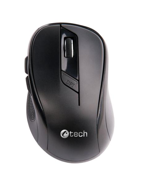 C-TECH Myš WLM-02/ Ergonomická/ Optická/ Bezdrátová USB/ Černá