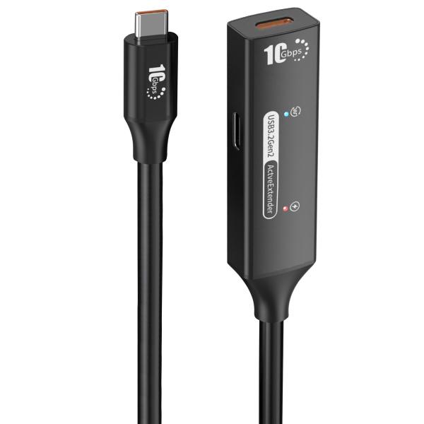 PremiumCord USB-C repeater + kábel USB-C, 5m 