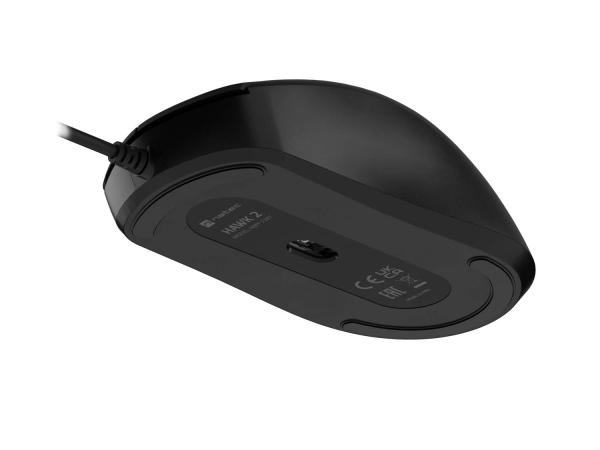 Natec laserová myš HAWK 2/ Kancelárska/ Laserová/ 2 400 DPI/ Drôtové USB-A/ Čierna 