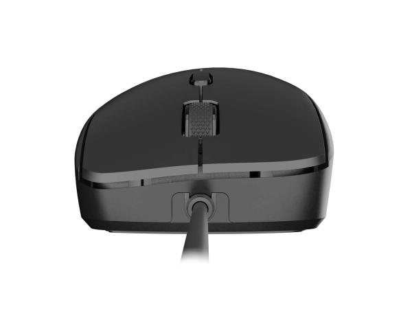 Natec laserová myš HAWK 2/ Kancelárska/ Laserová/ 2 400 DPI/ Drôtové USB-A/ Čierna 
