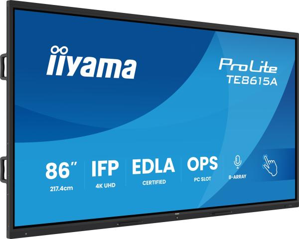 86" iiyama TE8615A-B2AG: IPS, 4K, EDLÁ, NFC 