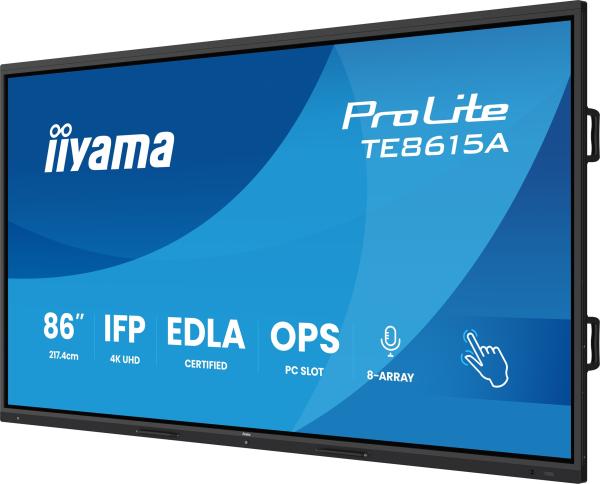 86" iiyama TE8615A-B2AG: IPS, 4K, EDLÁ, NFC 