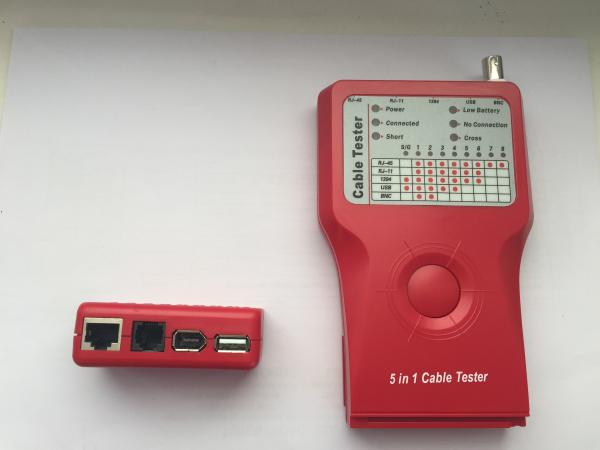 Univerzální Tester RJ12, RJ45, USB, BNC