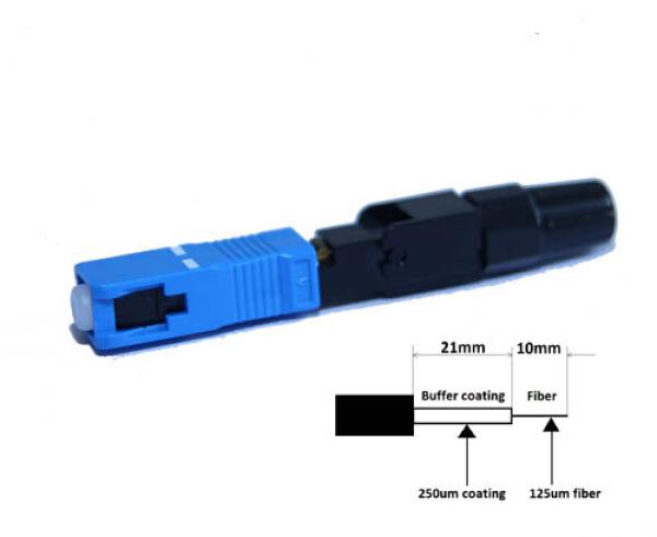 Optický Konektor SC rýchloinštalačný 1ks (SM aj MM)