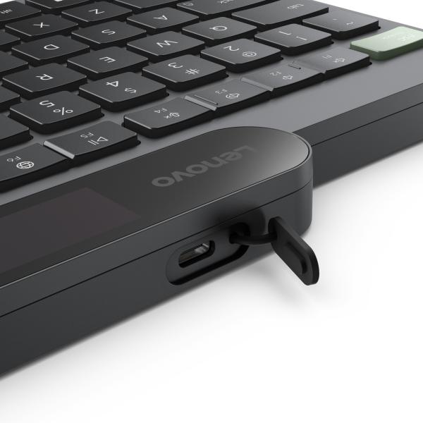 Lenovo Self-Charging Bluetooth Keyboard-Czech/ Bezdrátové Bluetooth/ CZ/ Černá 