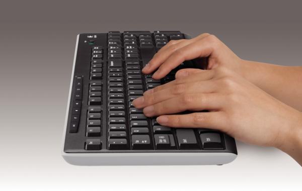 Logitech K270/ Bezdrôtová USB/ CZ- SK layout/ Čierna 
